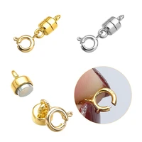 new silver gold diy jewelry making supplies connector hook necklace bracelet connector buckle magnetic clasps