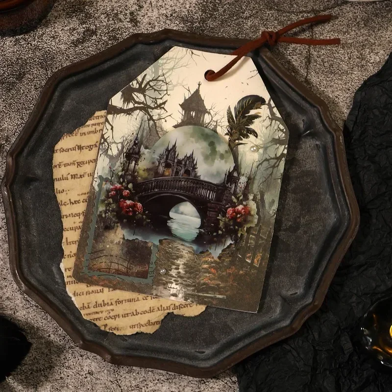 10 шт. наклейка сумеречный мост банка ретро готический замок фон материал для