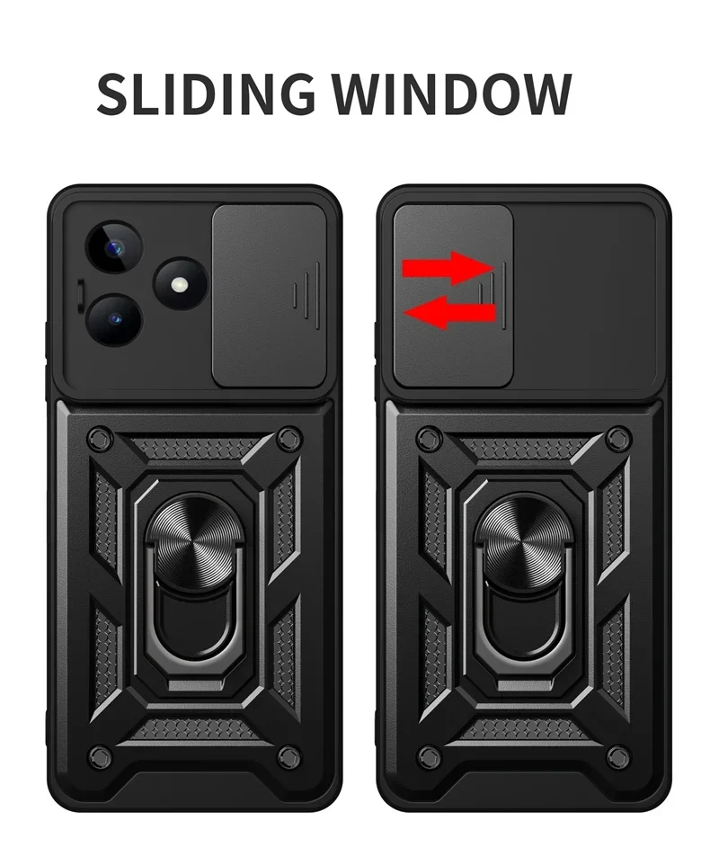 Магнитный чехол с кольцом-держателем для Realme C53 4G