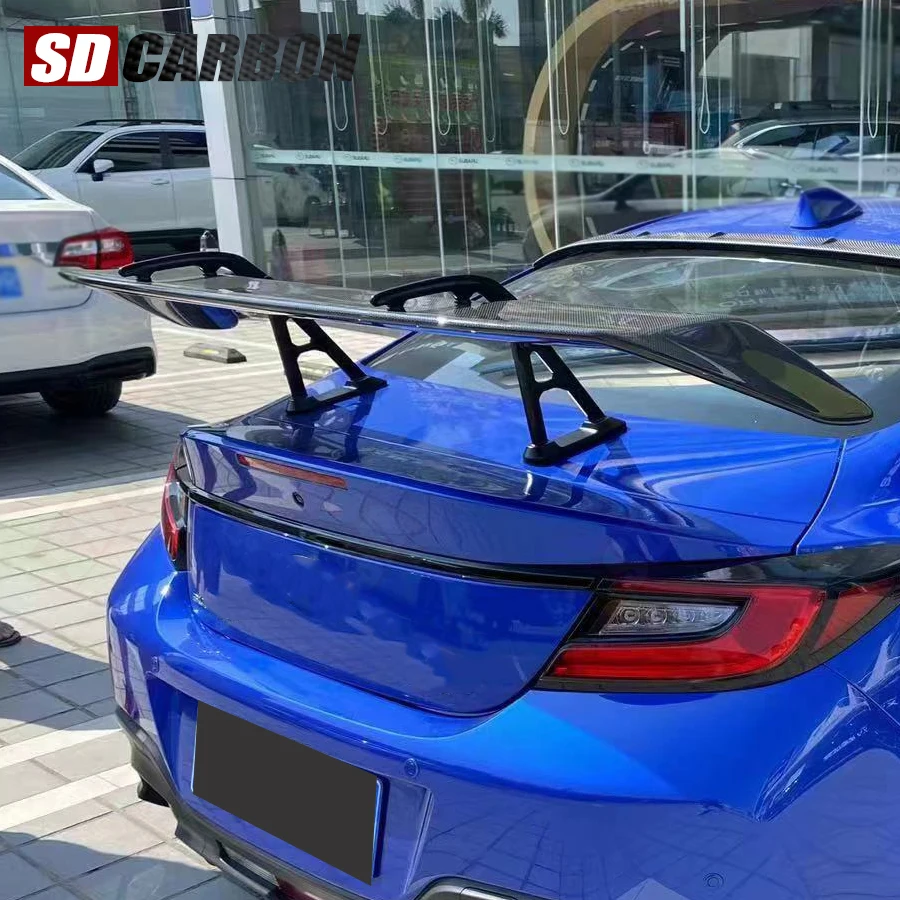 Фото Спойлер из карбона для Toyota GR86 GT86 Subaru BRZ, заднее антикрыло, направляющее крыло, аксессуары для автомобиля №5