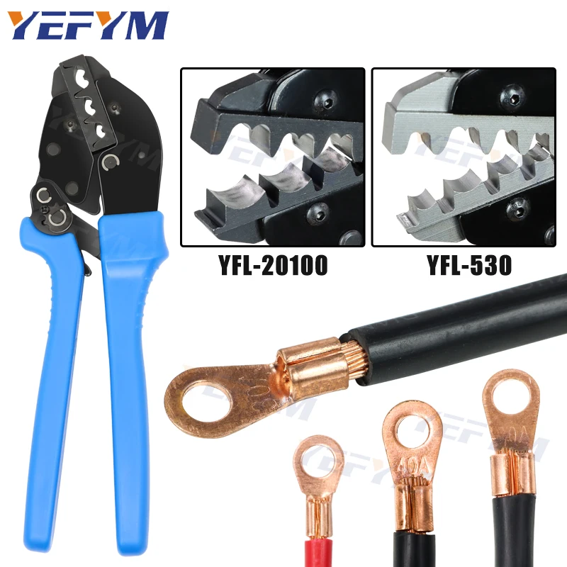 

Open OT copper terminal crimping pliers YFL 5-100A/2.5-25mm² labor-saving extension tools for Copper Battery Cable Connectors