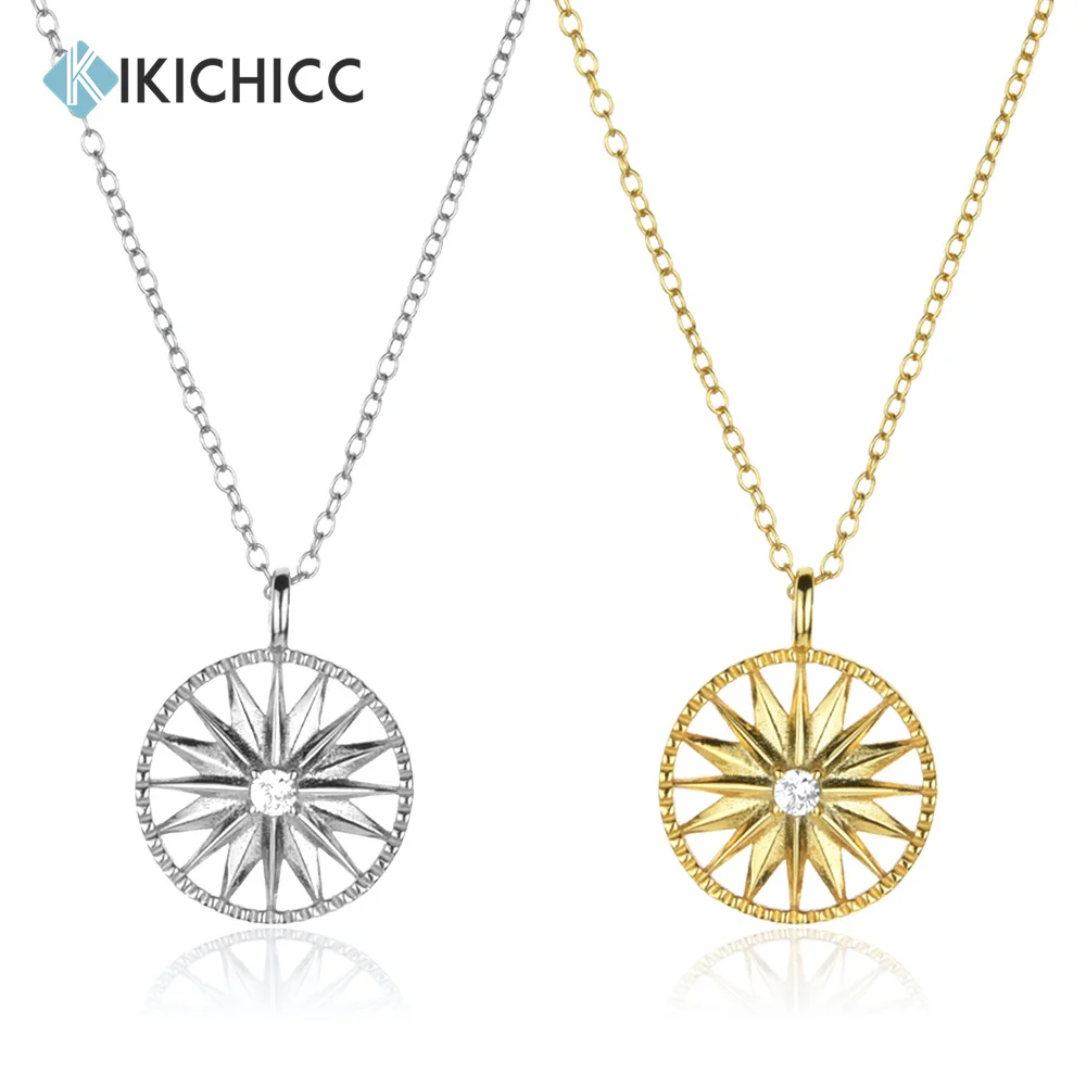 

KIKICHICC 925 серебряные монеты с шипами кулон длинная цепь Рок Панк зима удачи Свадебные ювелирные изделия 2022 Valentiens