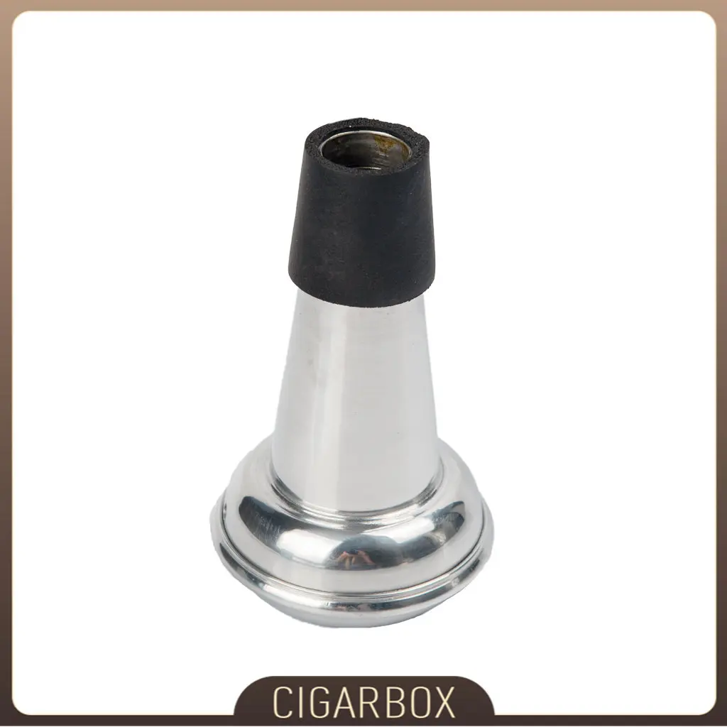 

Alloy Trumpet Mute Foam Mouthpiece Silver Aluminum Alloy Trumpet Mute Sourdine Woodwind Instrument Parts Accessories