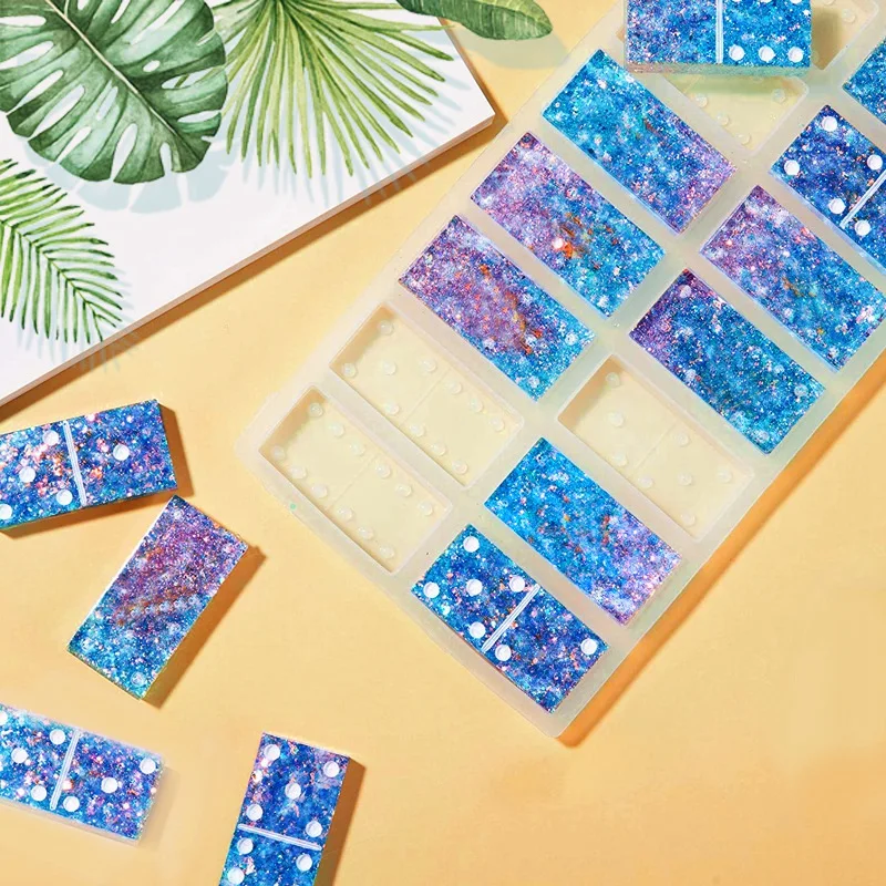 DIY кристаллическая клейкая форма домино Pai Gow бытовая творческая личность