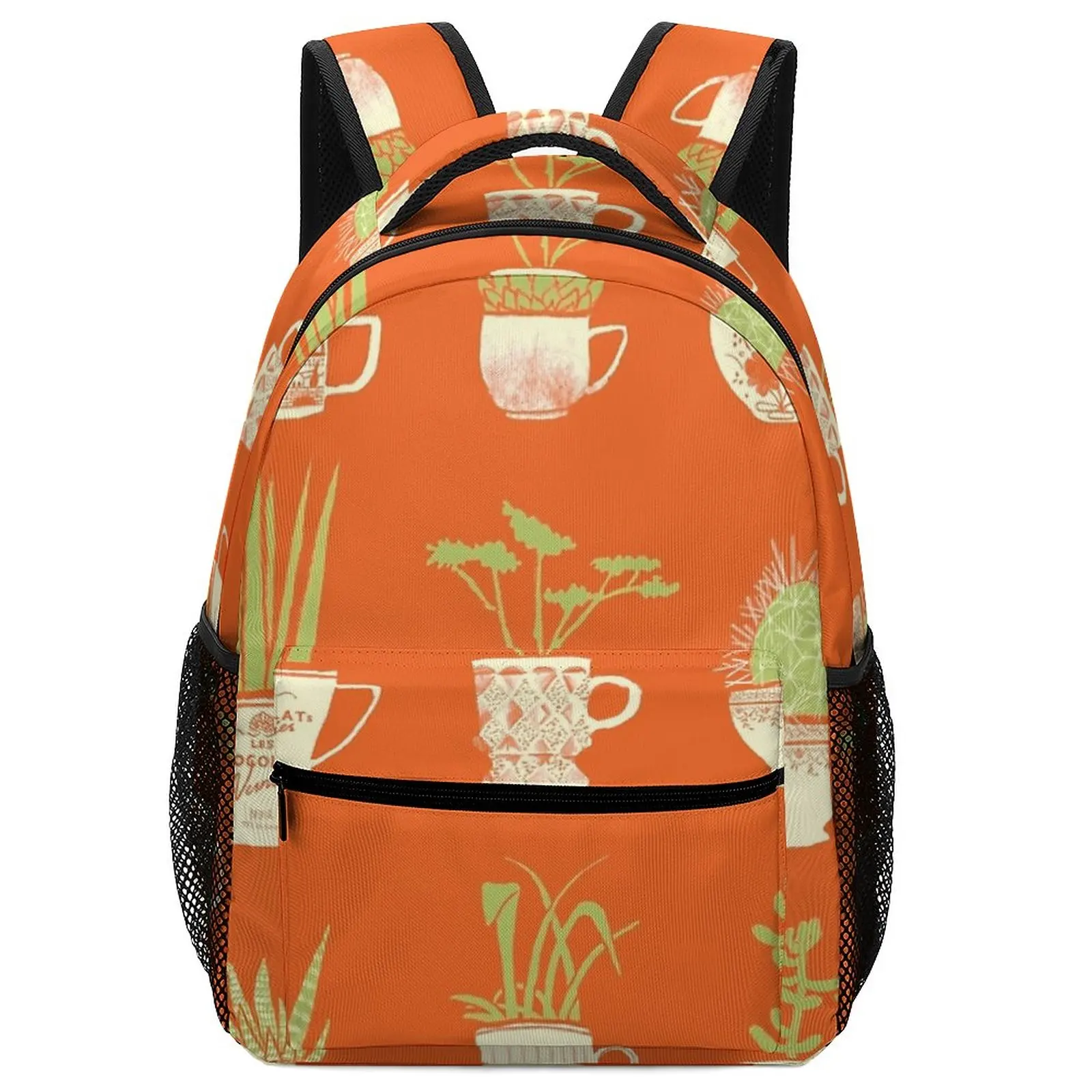 New Teacup Succulents Art Customizable Child Backpack for Boys Children Bag for Men Bags For Travel Children Organiser