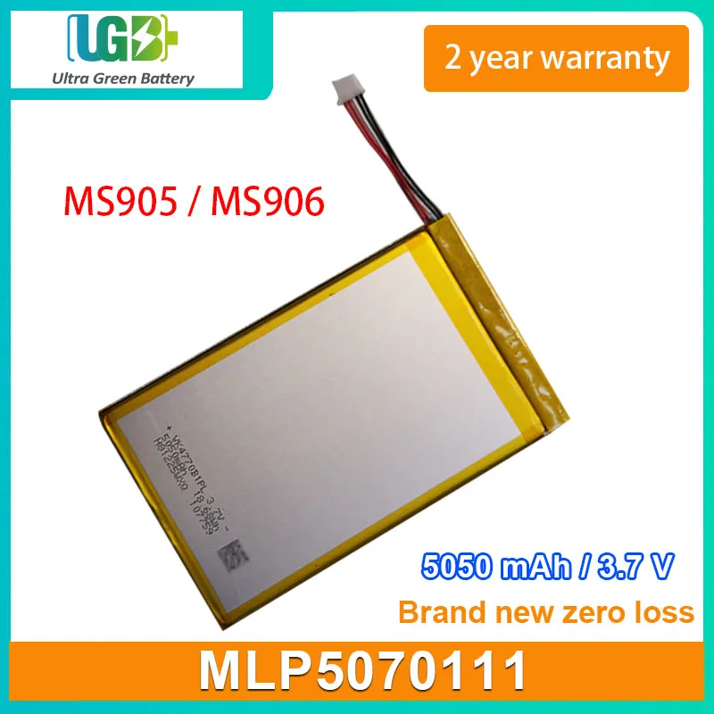 UGB Новая батарея для MaxiSys Mini MLP5070111 MS905 MS906 5 линий 5050mAh 3,7 V 18.68Wh