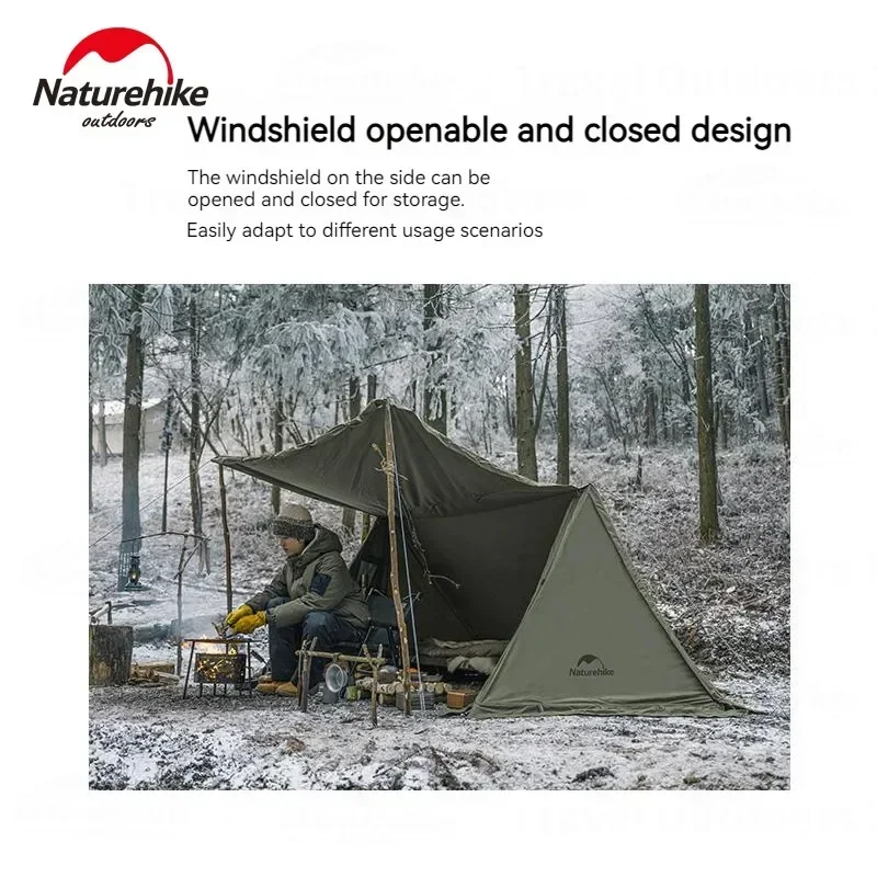 Армейская палатка Naturehike 1-местная хлопковая уличная водонепроницаемая большая