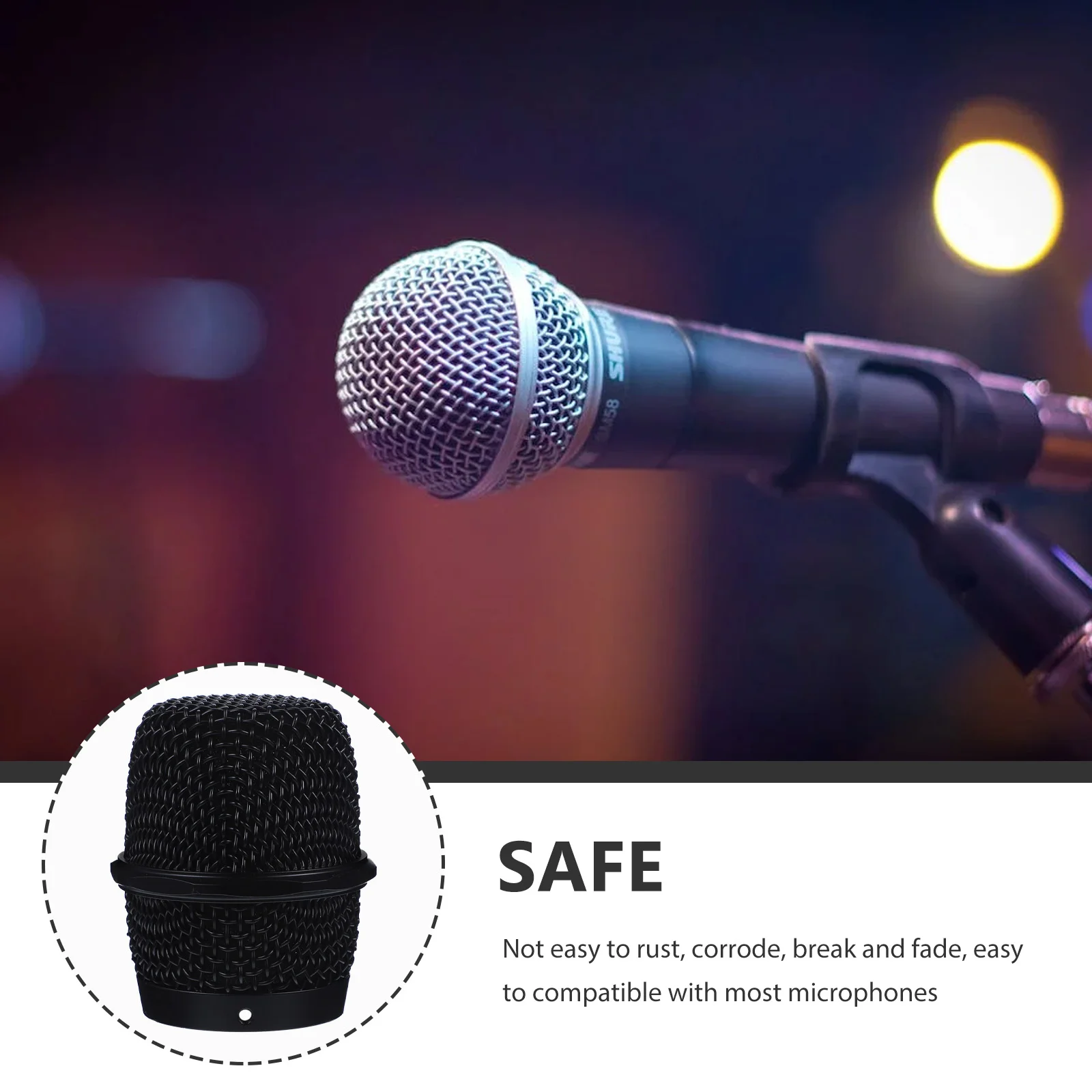 Сменная сетчатая головка микрофона фитинги для решетки беспроводные аксессуары