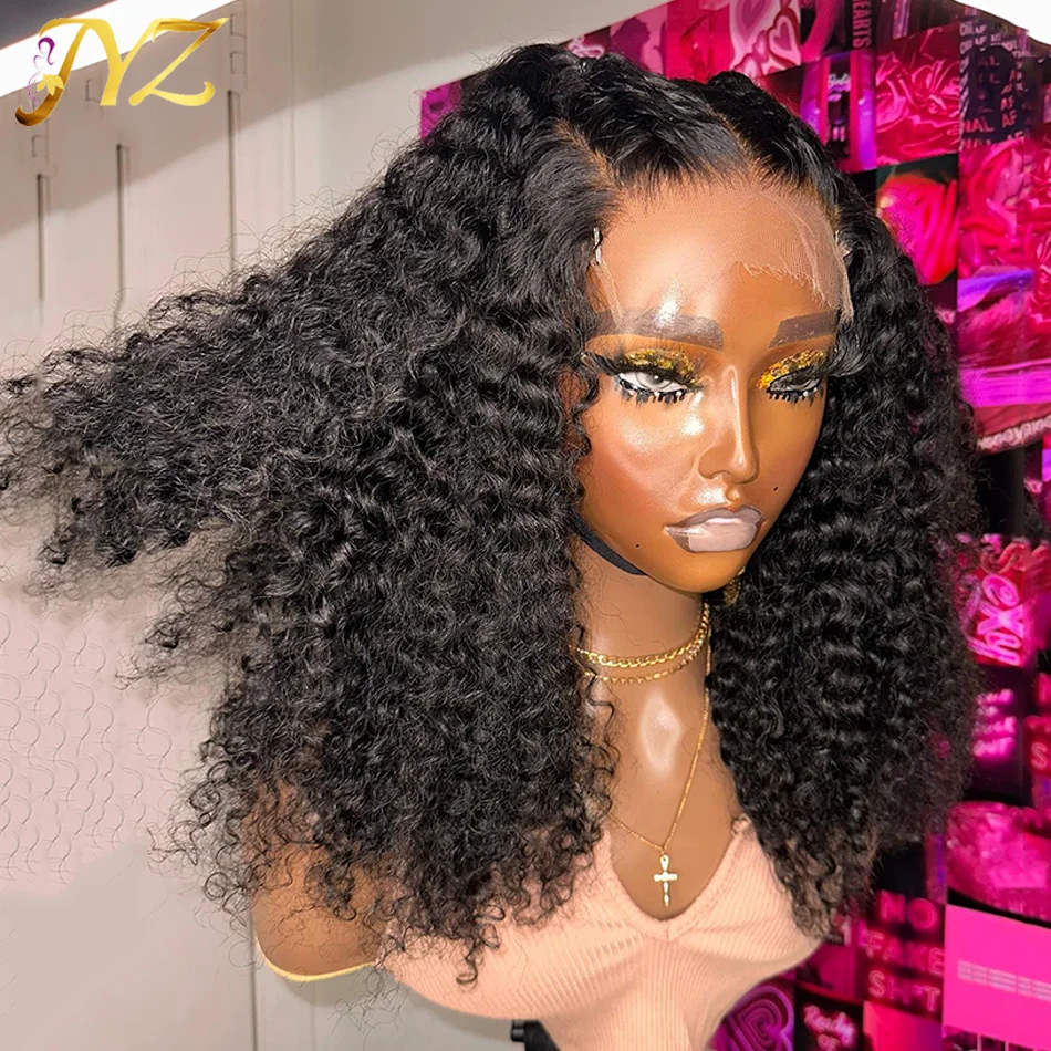 

13x4 Lace Frontal Human Hair Wigs With Curly Baby Hair 200% Deep Curl Full Lace Wig Human Hair Pre Plucked Remy Hair Bleached