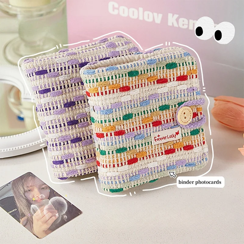 A8 мягкие тканевые обложки блокноты и журналы милые мини-фотокарточки папка для