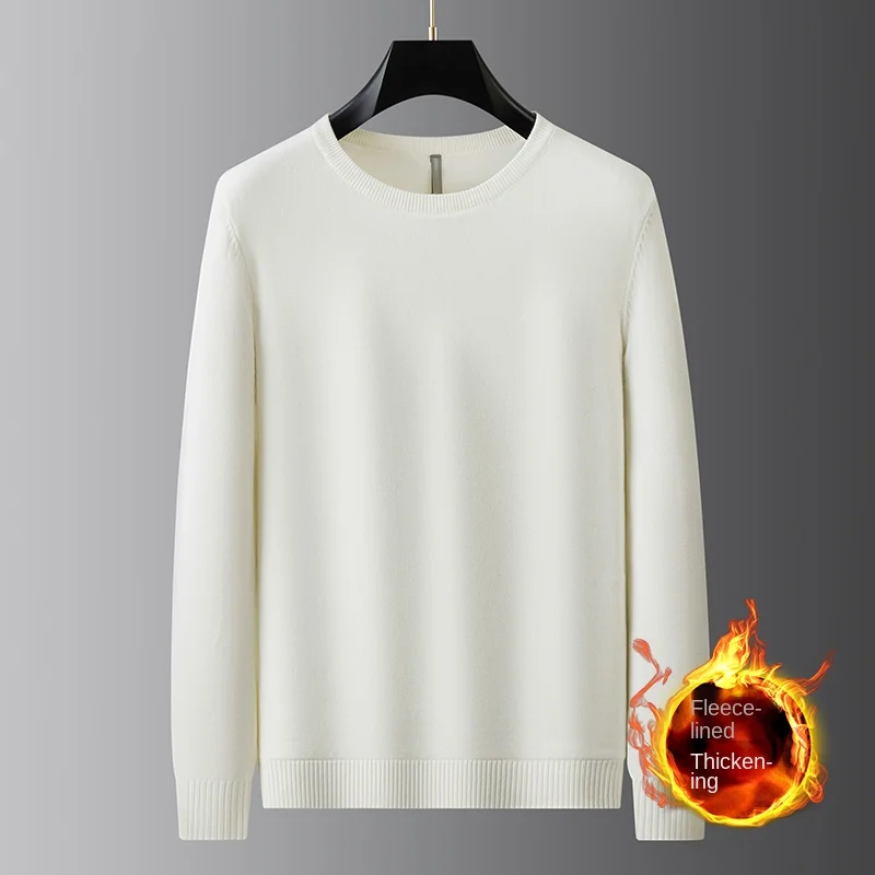 Зимний теплый свитер мужской морозостойкий на флисовой подкладке