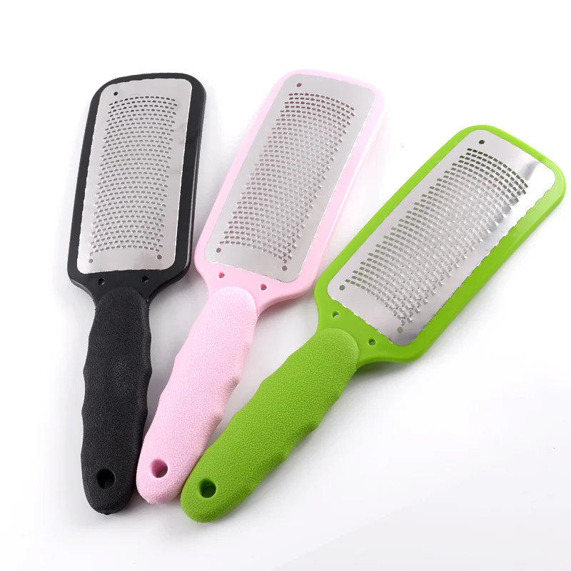 

Педикюрная пилка для ног, Рашпиль из нержавеющей стали для удаления огрубевшей кожи, скребок для ног, шлифовальная терка, скребок для мокрой...