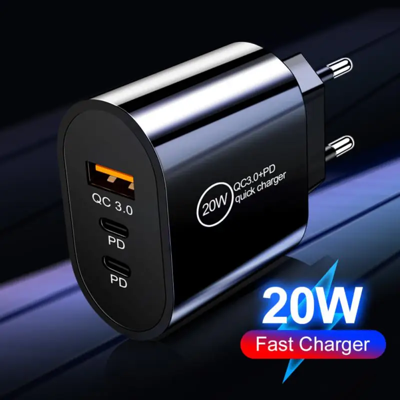

Usb Type C Fast Charging Cell Phone Tablet Charger Quick Charge Multi-port Wall Charger Us Eu Plug Usb Travel Charger Usb 2pd