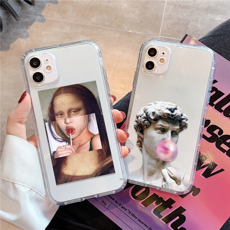 

Great Art Aesthetic Mona Lisa Case For iphone 13 Case for iphone Xr 12 Pro Max 7 8 Plus Xs Max 7P 8P 12 13 Mini 6s SE Cover Capa