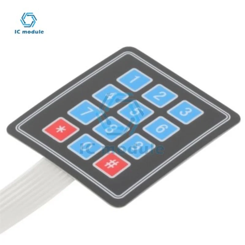 

Switch Keypad Module New 12 Key 3*4 Membrane Switch Keypad Matrix Array Array/Matrix Keyboard for Arduino Smart Car