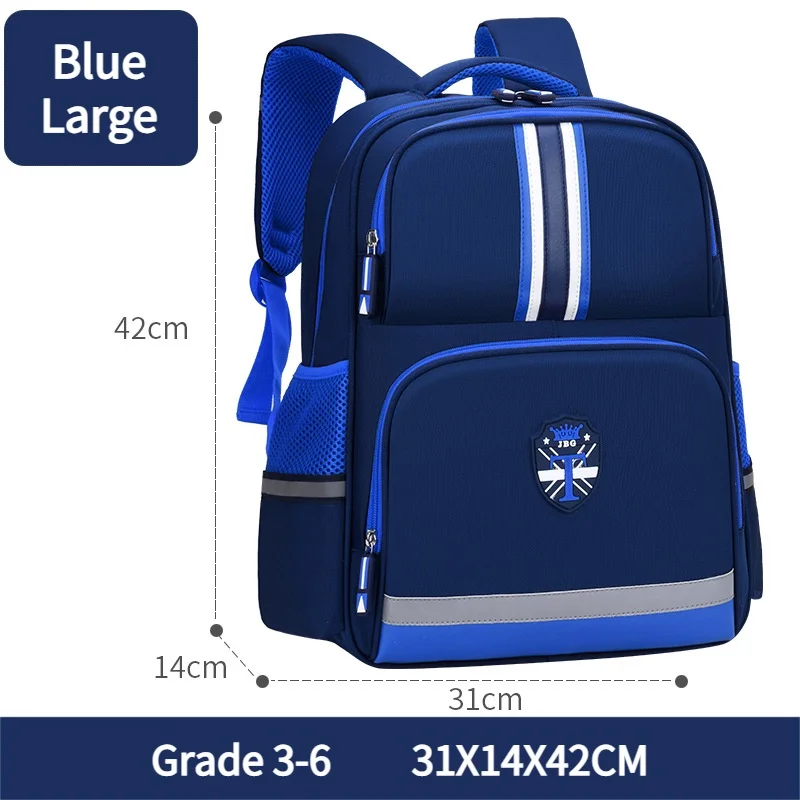 6-12 Years Old High-capacity British Style Backpacks for Girl Boy New Children Fashion Simple Panelled Schoolbags Back To School