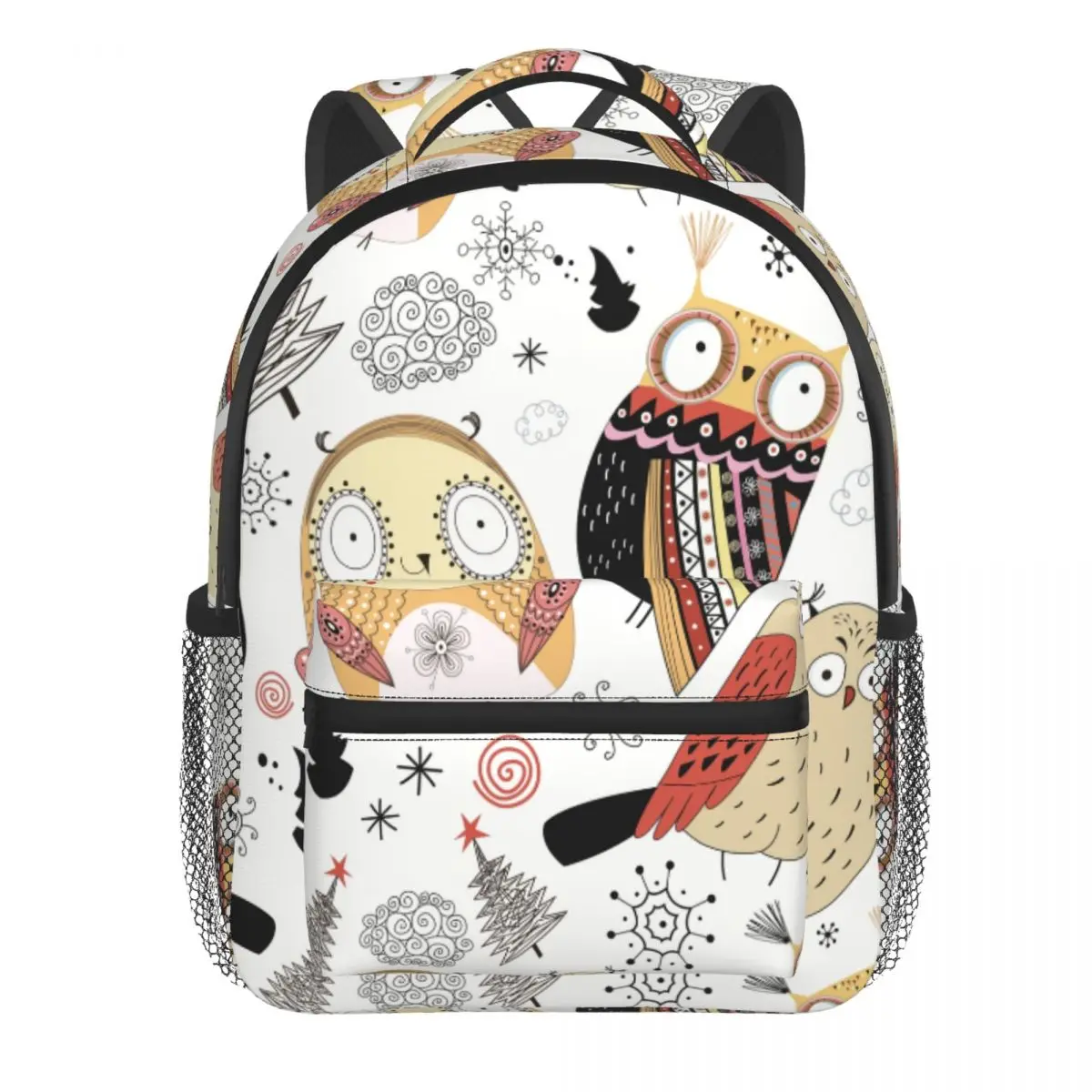 Kids Backpack Cute Christmas Owls Kindergarten Children Mochila School Bag