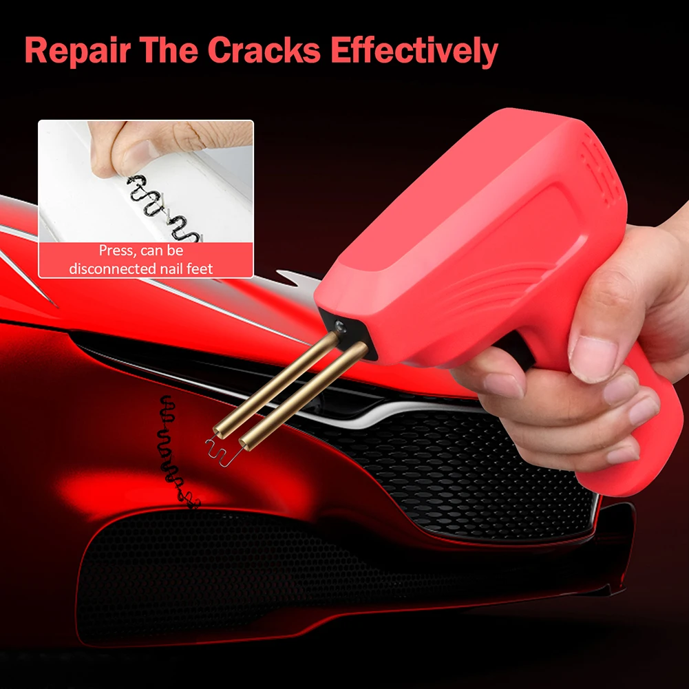 

50W Hot Staplers Repair Tools Portable Plastics Welder Machine Car Repairing Plastic Welder Multifunctional Kits for Auto Bumper