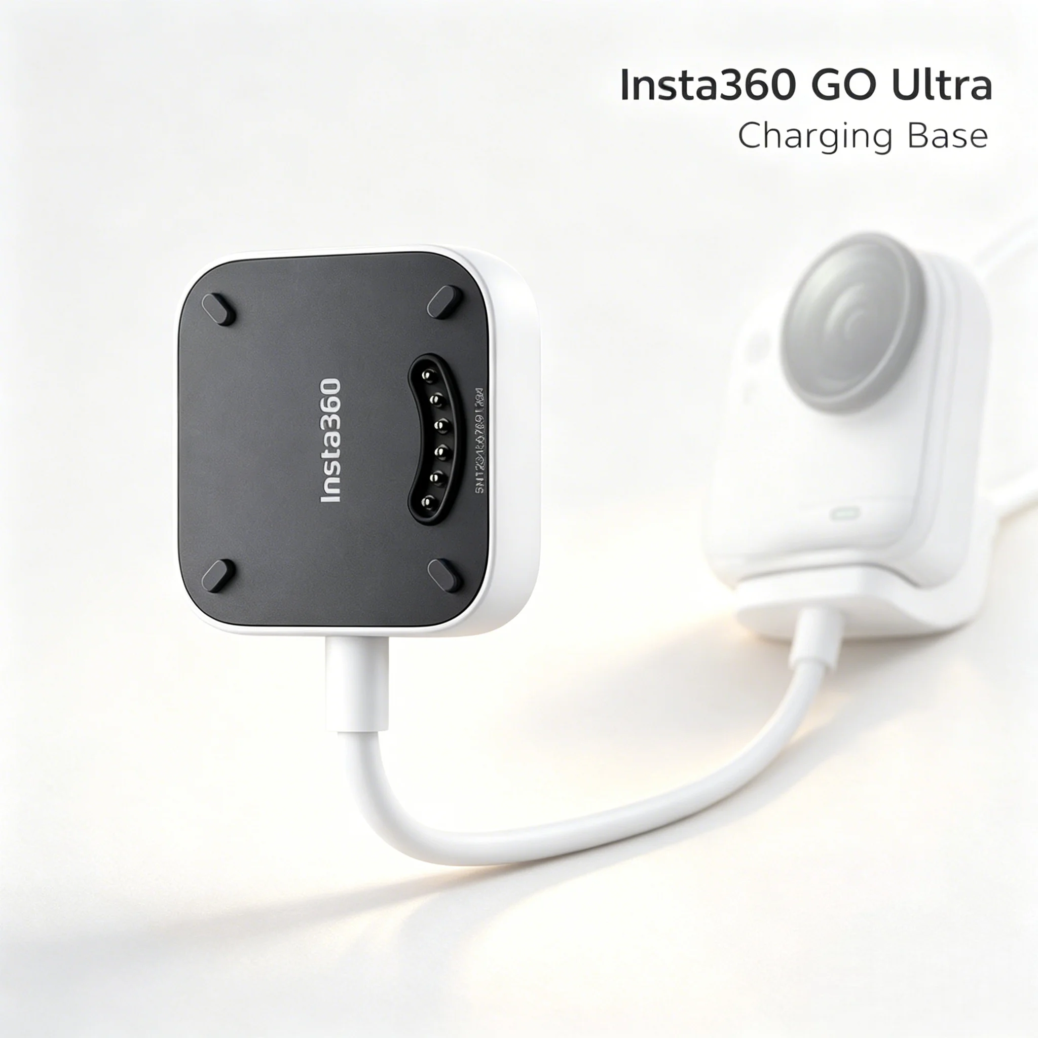 Фото Магнитная зарядная база Pogo Pin, док-станция для камеры Insta360 GO Ultra, кабель USB-C длиной 1 м, комплект для быстрой зарядки 5V3A №3