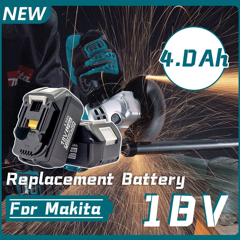 

Сменный аккумулятор для Makita 18 в, 4,0 Ач, BL1830, BL1850, BL1840, BL1845, BL1815, BL1860, LXT-400, беспроводной электроинструмент