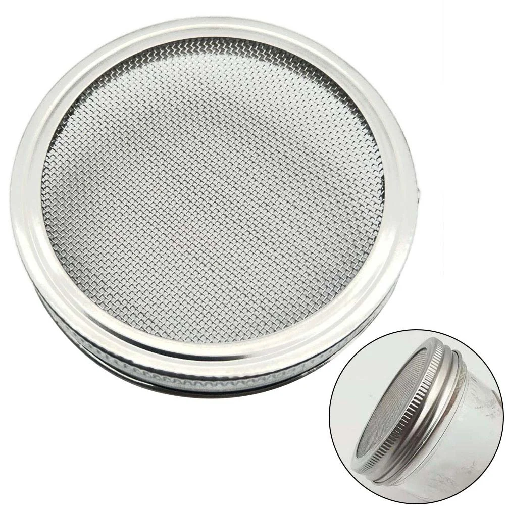 

Sprouting Lid Jar Lids Mason Screen Sprout Mesh Strainer Canning Kit Jars Sprouts Bean Growing Wide Alfalfa Broccoli Tray