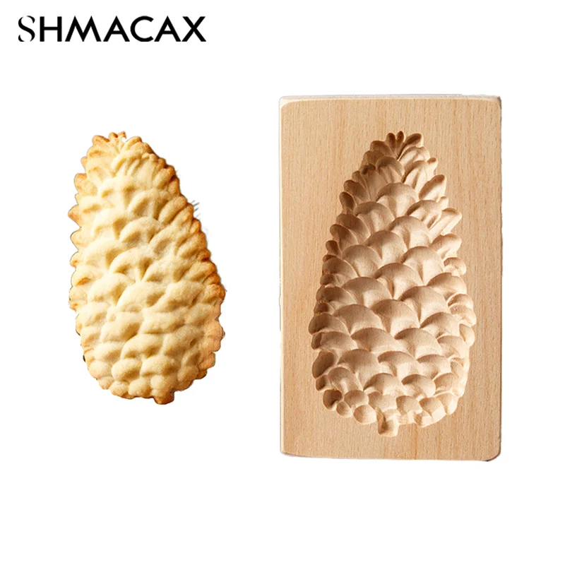 Набор Деревянных Формочек Для Печенья С Цветочными Розами И Рельефными Узорами