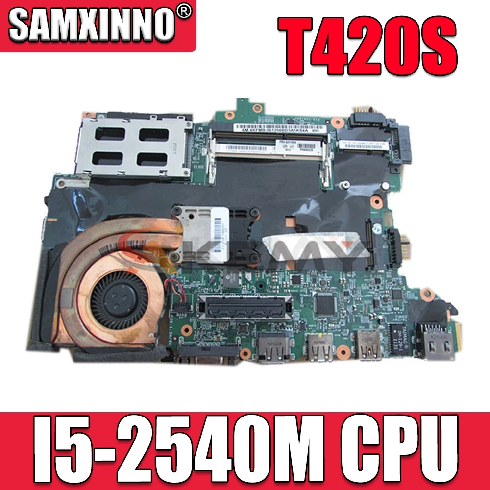 

Материнская плата Akemy 63Y1725 63Y1921 для ноутбука Lenovo Thinkpad T420S, материнская плата, Φ 48,4kf58. 041, H0223-4 CPU DDR3