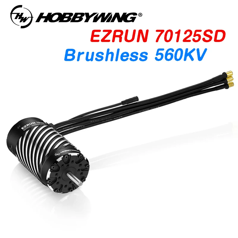 

Hobbywing EZRUN 70125SD сенсорный Бесколлекторный двигатель 560KV для 1/5 тяжелых внедорожников