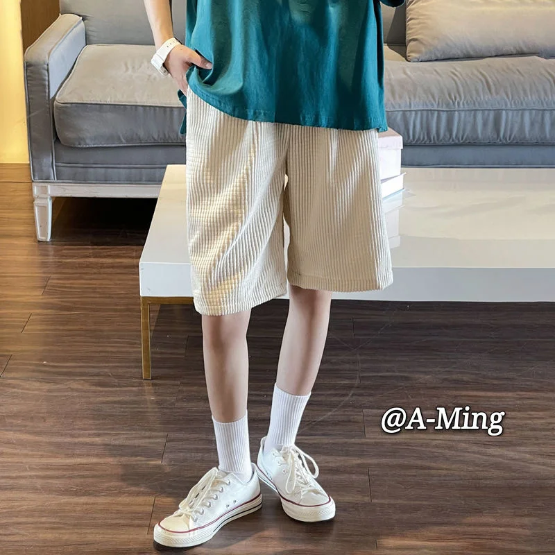 

Однотонные повседневные мужские шорты, жаккардовые прямые широкие штаны в стиле оверсайз, тонкие свободные спортивные брюки, лето