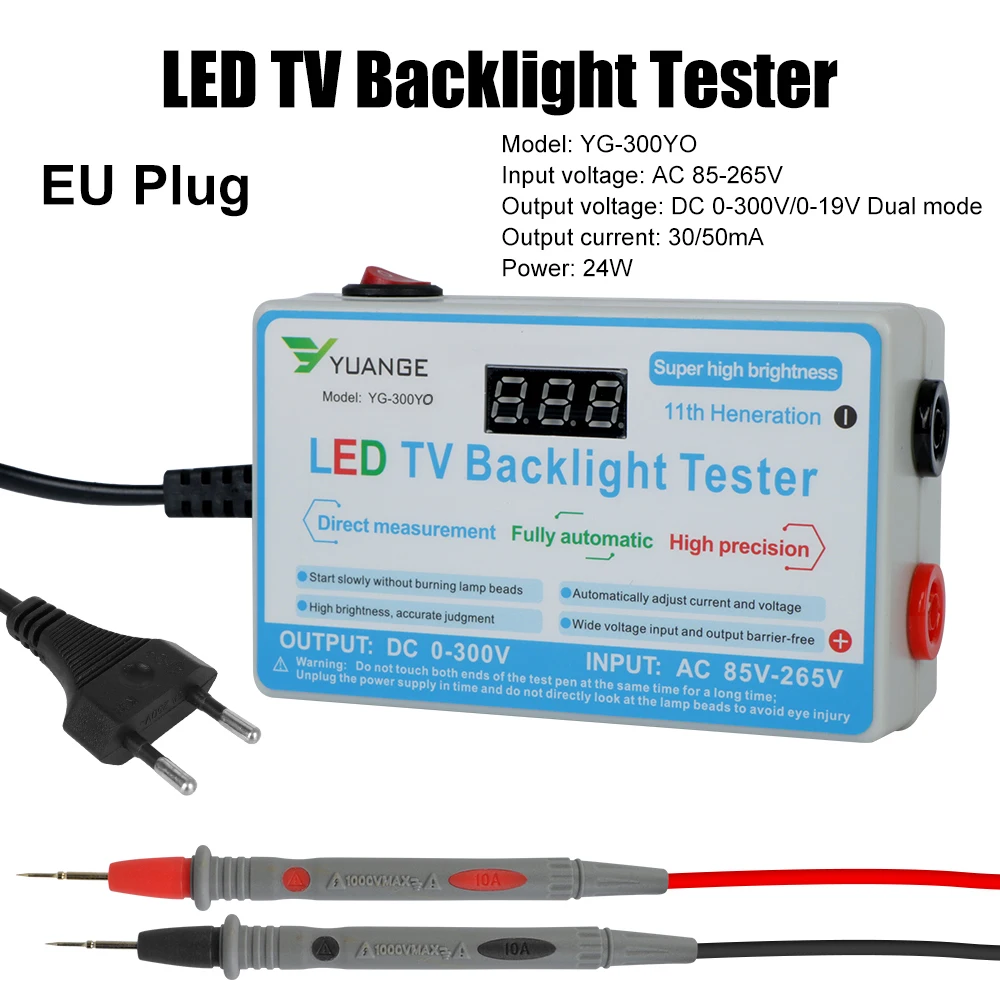 

0-330V Output LED Lamp and TV Backlight Tester Measurement Instruments Multipurpose LED Strips Beads Test Tool