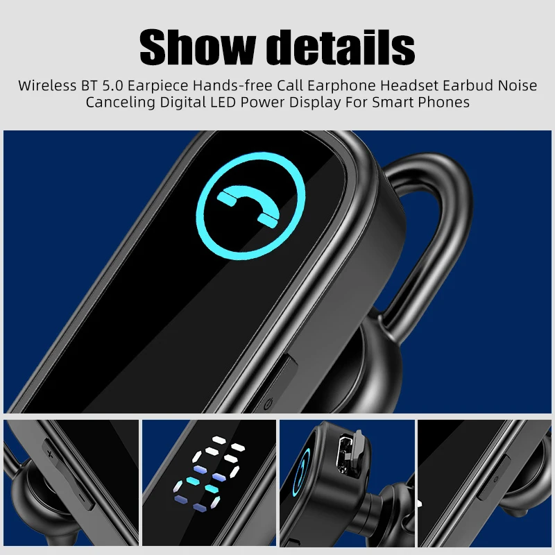 Беспроводной Bluetooth 5 0 наушник Hands-free Call наушники гарнитура с шумоподавлением