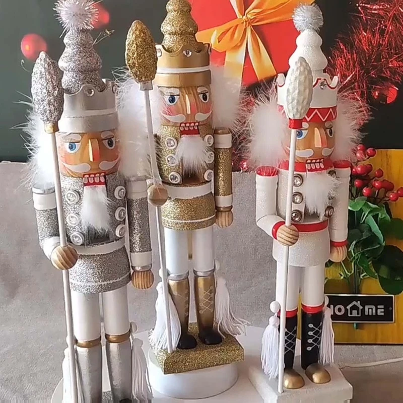 

A9LB 16-дюймовый деревянный гайковёр, фигурки солдата, король, Рождественский Декор для праздничного дома