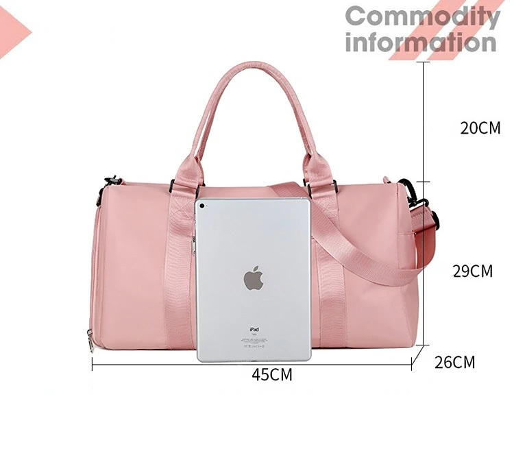 Women Travel Duffel Bag Men Portable Sport Storage Pack Swim Dry Wet Separation Tote Gym Yoga Pouch Large Shoulder Luggage Bag