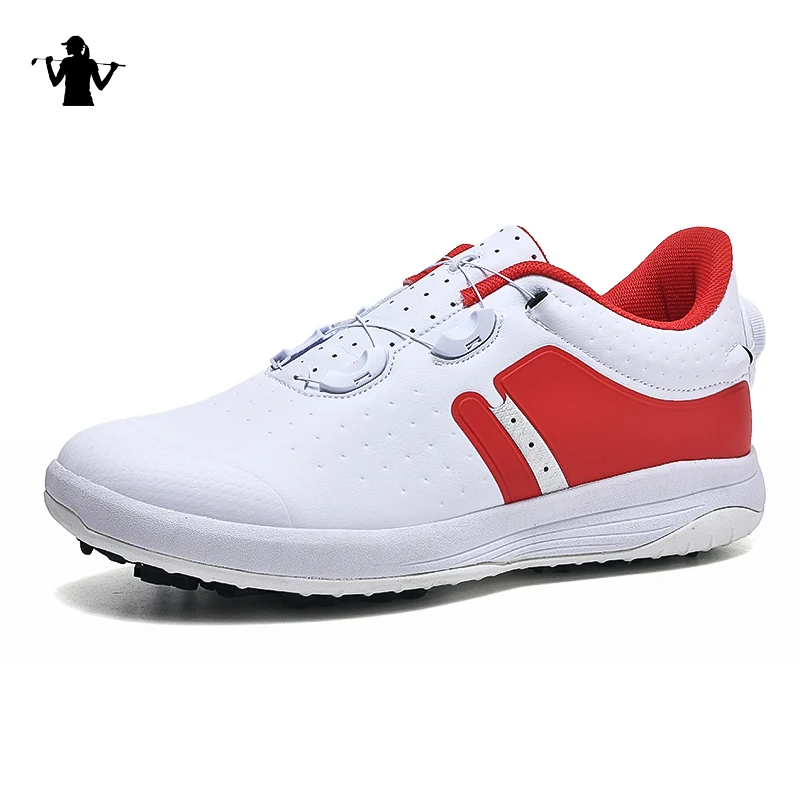 

Professional Women Big Golf Sports Shoes Outdoor Daily Comfortable Fitness Golf Trainers Blue Red Ladies Golfing Shoes