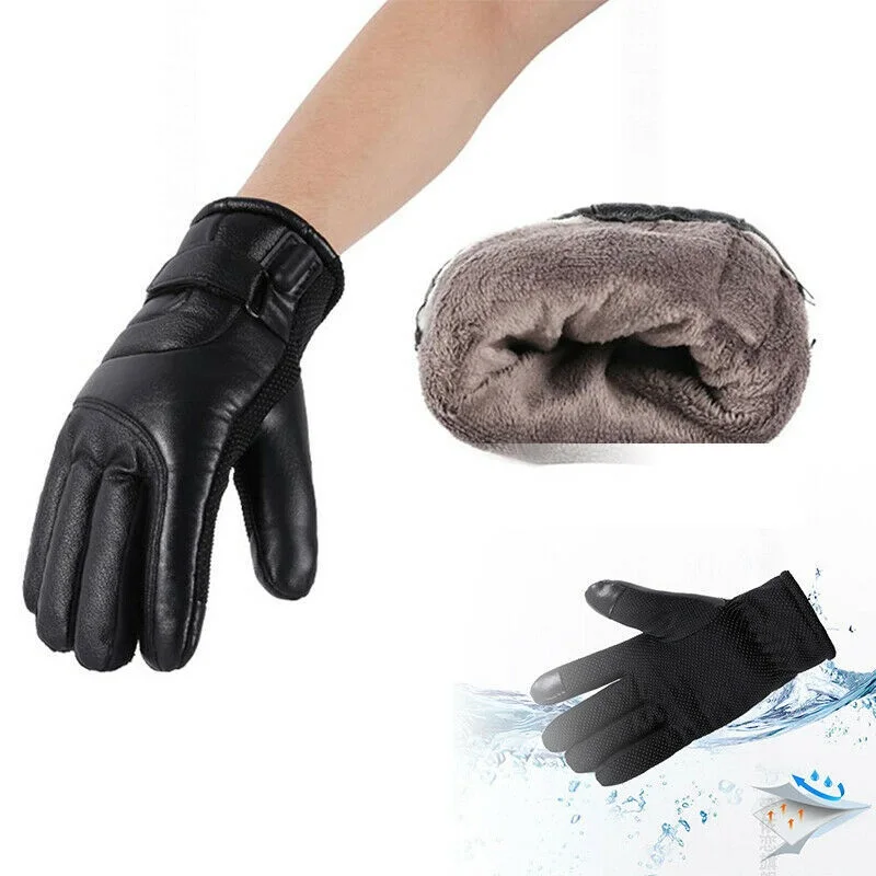 

Motorcycle Electric Heated Gloves Waterproof Cycling Winter Warm USB One Size