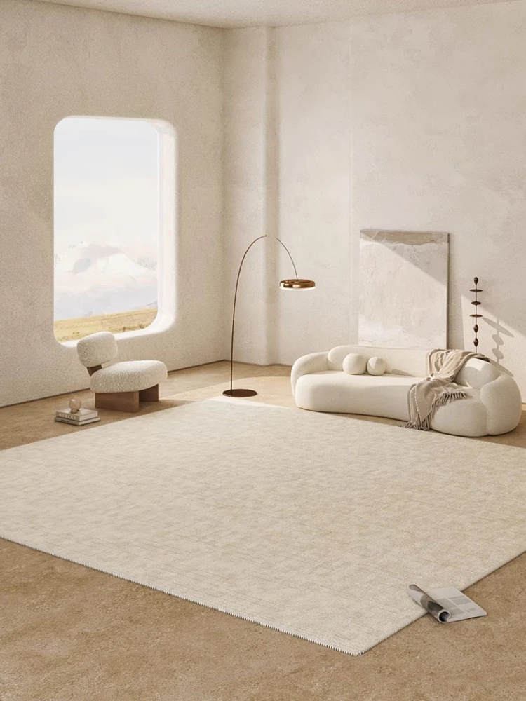 Французский бежевый диван для гостиной большие ковры кремовые роскошные