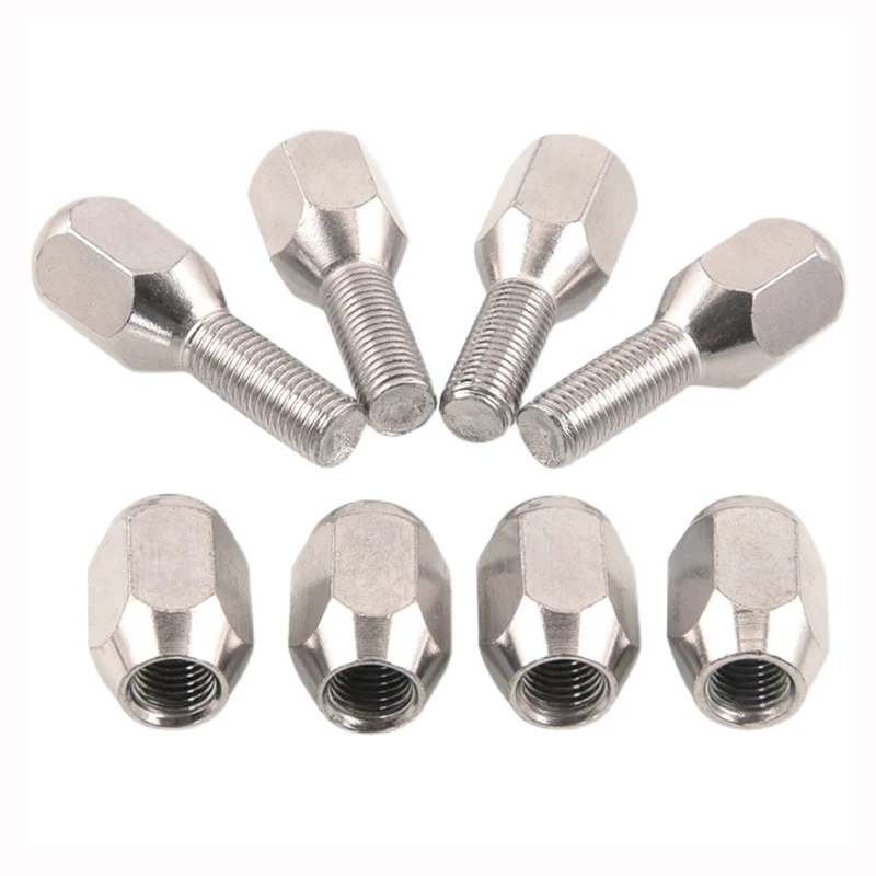 

M10 * 1,25 мм алюминиевый колесный винт для 4 колес 250 ATV Аксессуары Quad Rim 10 "12" 14 "колесный винт 10 мм Гольф-кар