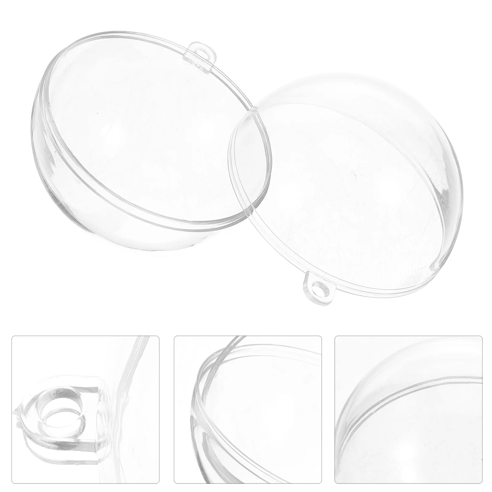 

Christmas Ornamentsfillableclear Baubles Tree Decorationsgiftcases Craft Party Ornament Candy Round Containers Crafts