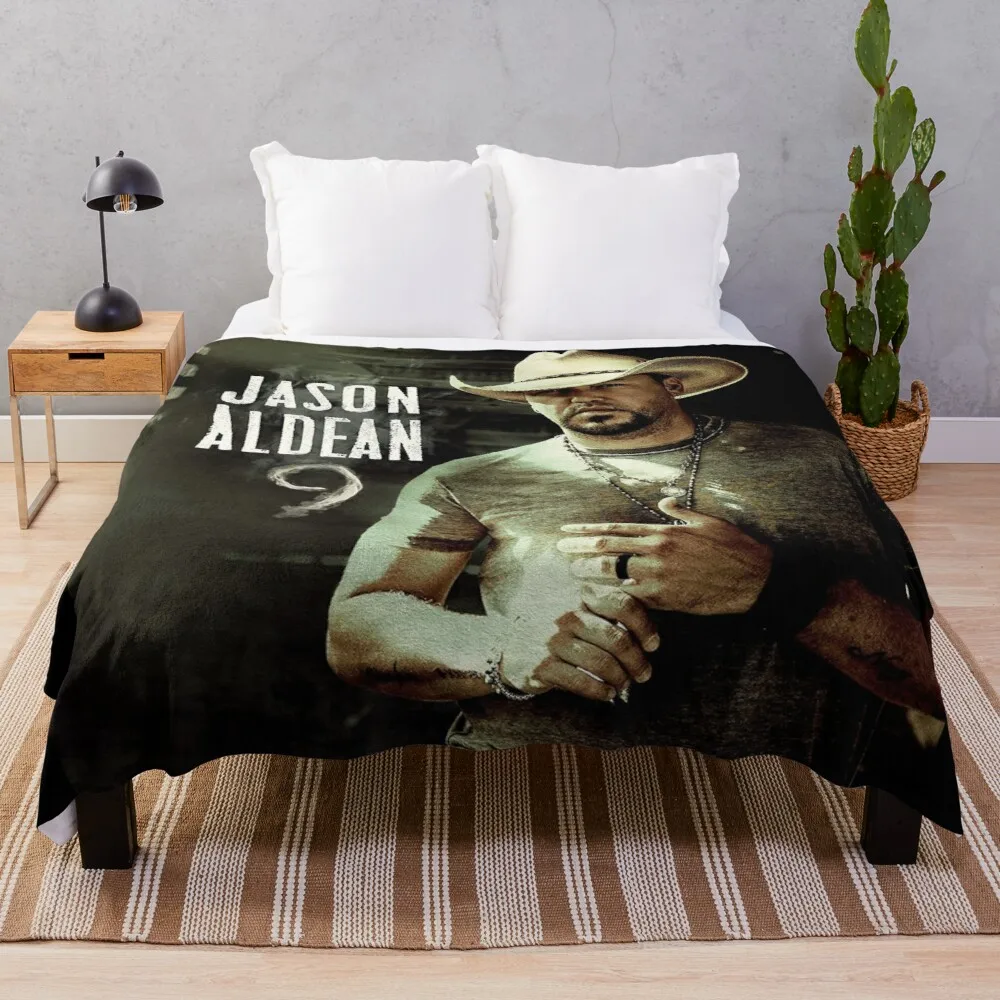 

Album 9 Jason Aldean Throw Blanket weighted blanket Single blanket large fluffy plaid Hair blanket