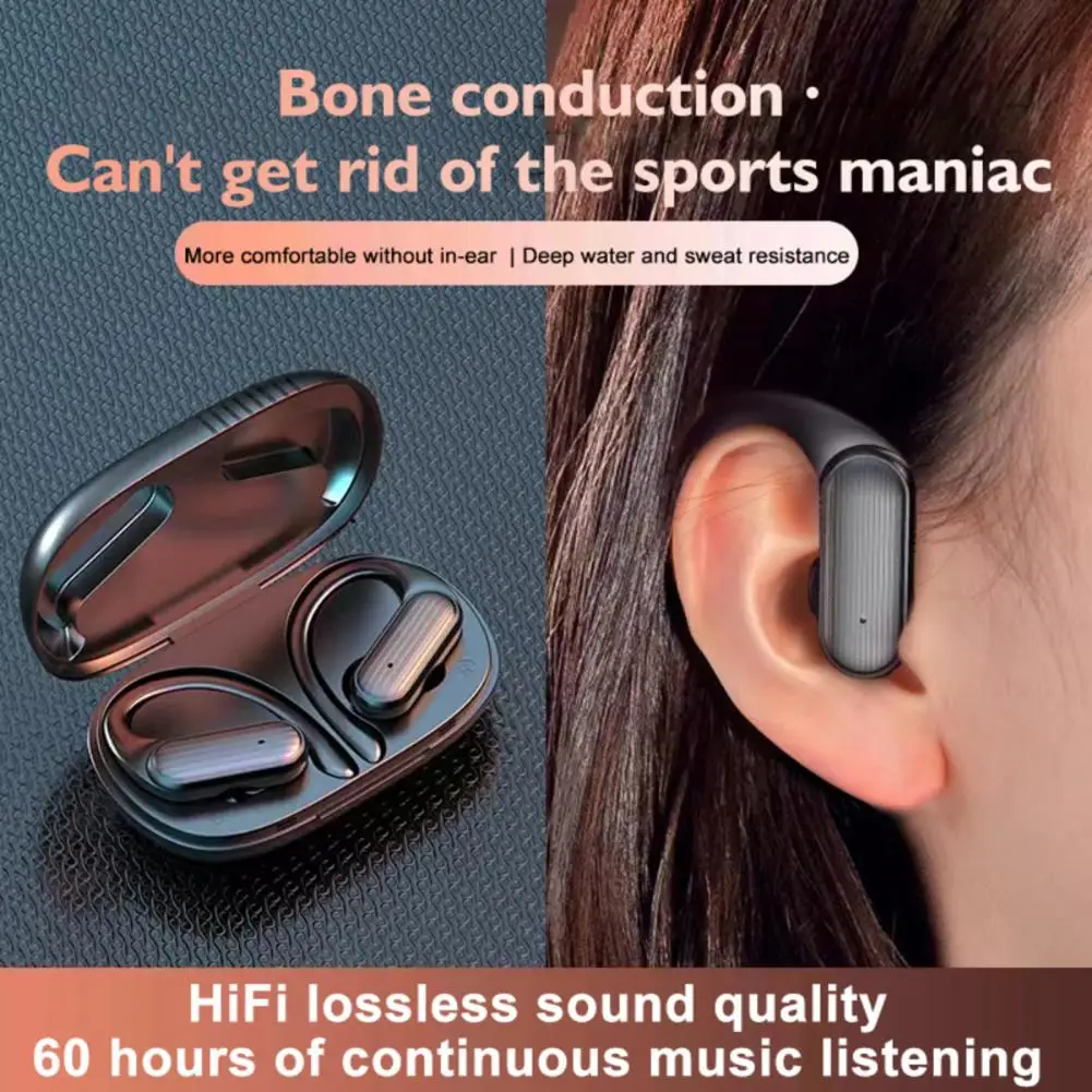 

NEW TWS For Ambie Sound Earcuffs Ear Bone Conduction Earring Wireless Bluetooth Earphones Sport Headphones Earbuds For Phones