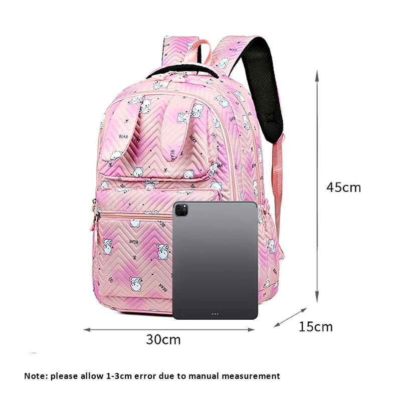Модные большие рюкзаки с кроличьими ушками для женщин водонепроницаемые