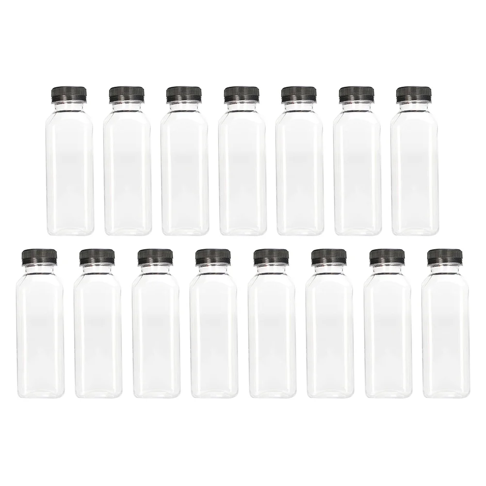 

Bottles Bottle Juice Water With Milk Plastic Juicing Reusable For Containers Clear Lids Caps Transparent Container Party