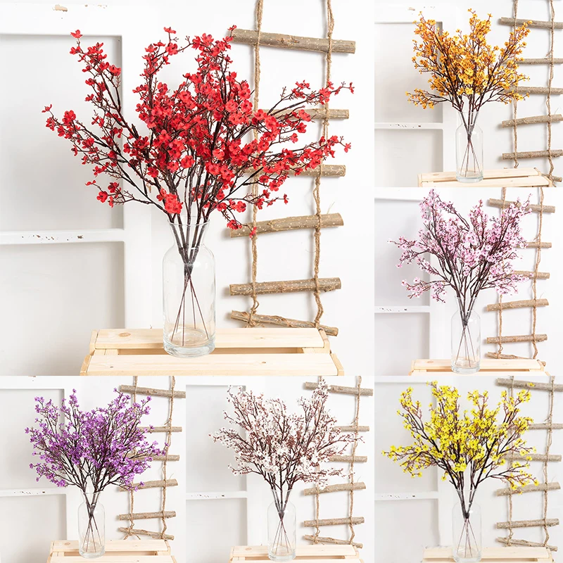 

Fake Flower 7 Colors Artificial Flower Silk Flowers Simulation Plum Beautiful Useful Wedding Decoration Bridal Bouquet Balcony