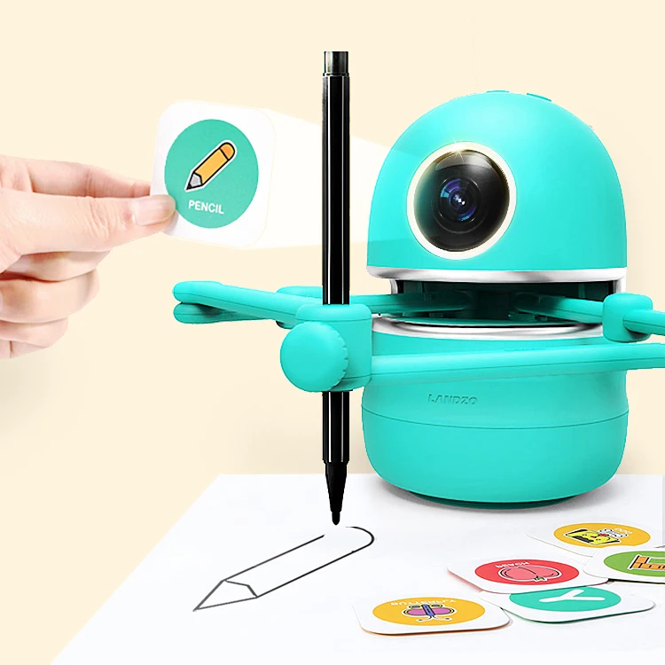 Intelligent Automatic Drawing Robot Painting Robot Suit Include 4Books 38Cards 2Pens USB Rechargeable Educational Smart Robot enlarge