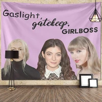 brillianting gaslight gatekeep girlboss carpet wall tapestry sofa blankets yoga mats girls kawaii room decor fabric poster cloth