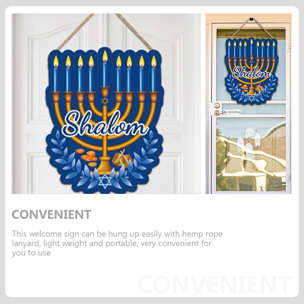Знак на дверь Хануки эмблемы подвесной орнамент переднее добро пожаловать