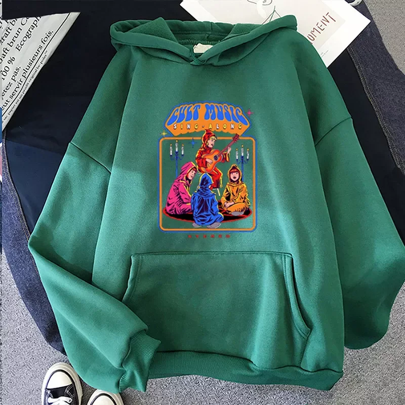 

2022NEW Psychedelic Horror Harajuku Pullovers Scary Cartoon Satan Evil Demon Grim Death Reaper Harajuku Vintage 90s Sweatshirt