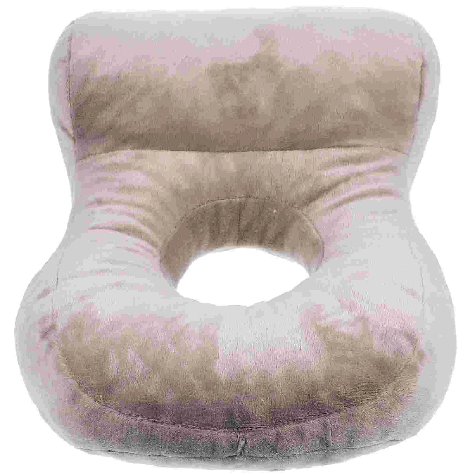 

Side Pillow Home Decorative Ear Arm Hole Sleeping Office Accessory Desktop Round