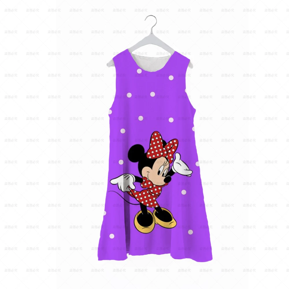 

Платье Принцессы Диснея Микки и Минни Маус, милая мультяшная одежда для детского дня рождения, детское классическое летнее платье, подарок ...