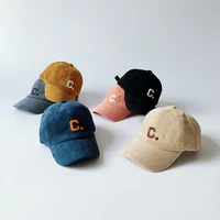 c letters embroidery childrens baseball hat baby hat for spring autumn cotton warm outdoor baby boy girl peaked cap sun hat